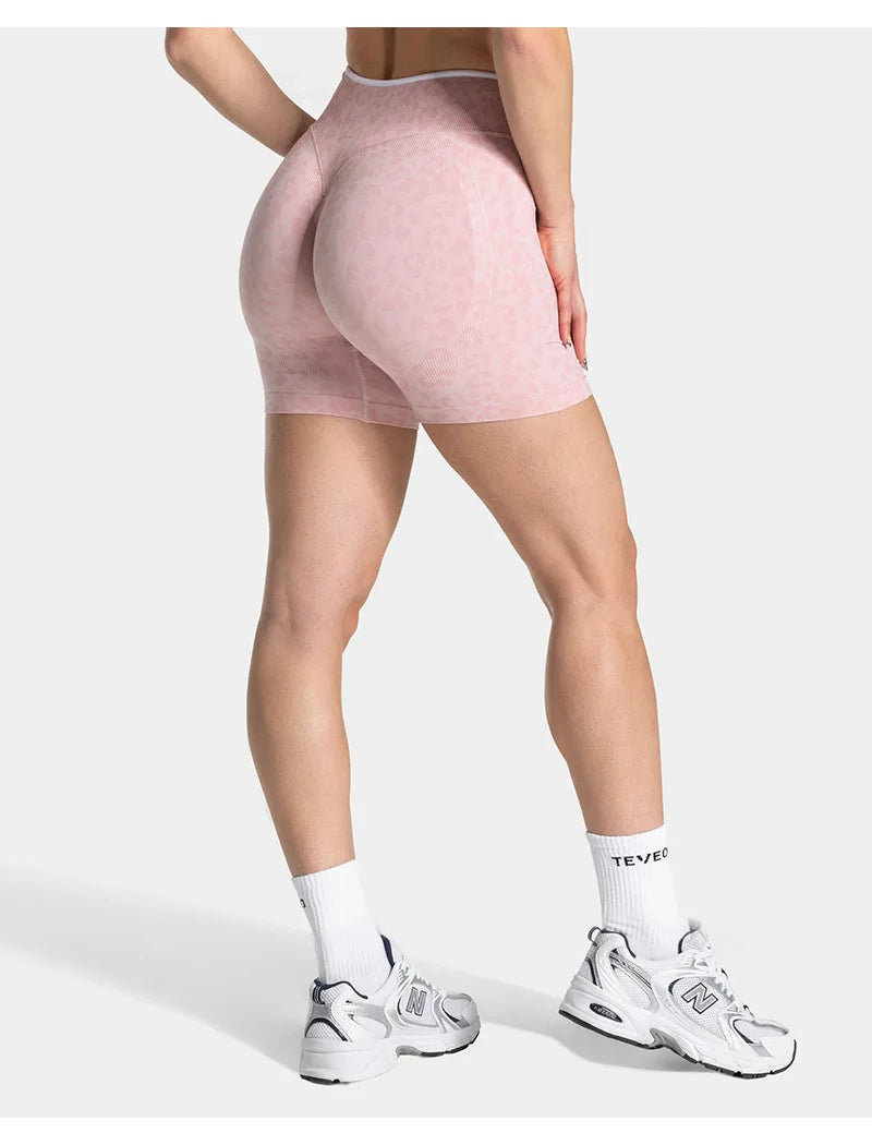 Quick drying seamless yoga shorts for women, high waisted, hip lifting, abdominal tightening, running and fitness pants