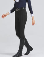 Spring and summer riding pants women's knitted high-stretch, slim-fitting silicone riding pants tight riding pants breathable we