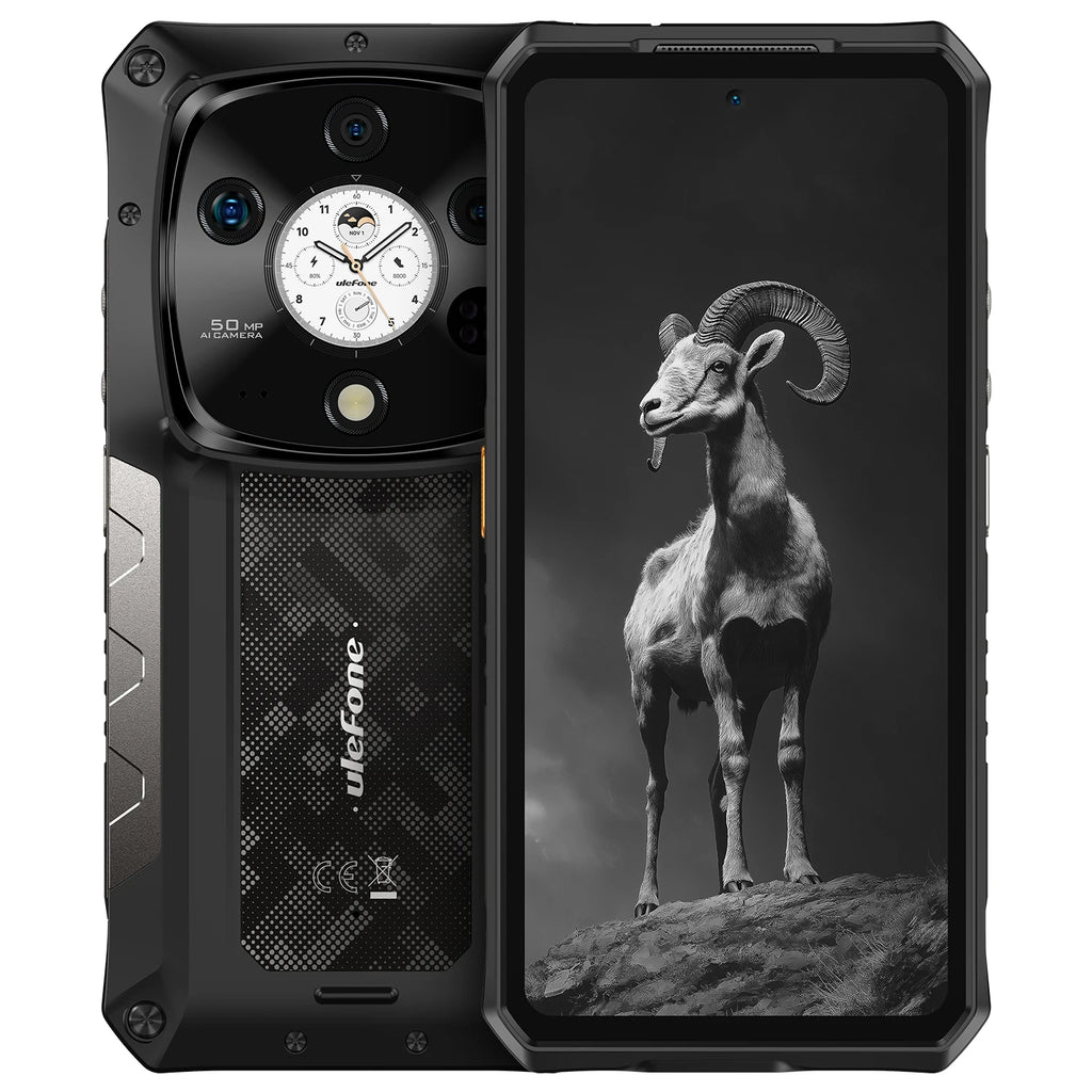 Ulefone Armor 28 Pro 5G AI Rugged Phone 6.67”AMOLED 64MP Smartphone 120W MTK Dimensity 7300 10600mAh 512GB ROM Mobile phone
