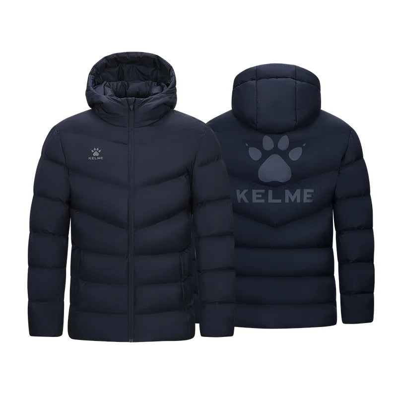 Kelme Children's Warm Cotton Jacket Winter Football Training Cotton Jacket Student Sports Down Jacket Coat