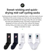ROCKBROS Cycling Socks Breathable Sweat-wicking High Elastic Soft Knee-high Socks Men Women Outdoor Sports Jogging Cycling Socks