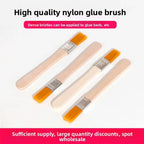 10/30PCS Multifunctional Nylon Bristle Paint Brushes Wooden Handle Art Painting Tools for Craft Creation and Household Cleaning