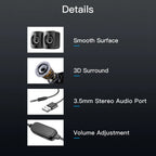 PC Speaker For Computer Laptop Notebook Desktop Caixa De Som Mini Sound Box Music Bocina Column Acoustics Coluna Audio System
