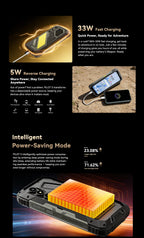 Blackview OSCAL PILOT 5 5G mobile phones AI Rugged Smartphone UNISOC T8100 6.67" 2.4K Display 120Hz, 8GB 256GB, 15000Amh Phones