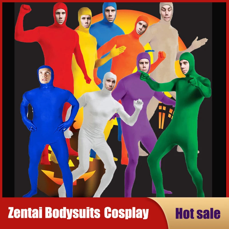 New Kid Adult Zentai Full Body Suit Second Skin Tight Spandex Nylon Bodysuit Novelty Men Women Dancing Jumpsuit Cosplay Costumes Main image