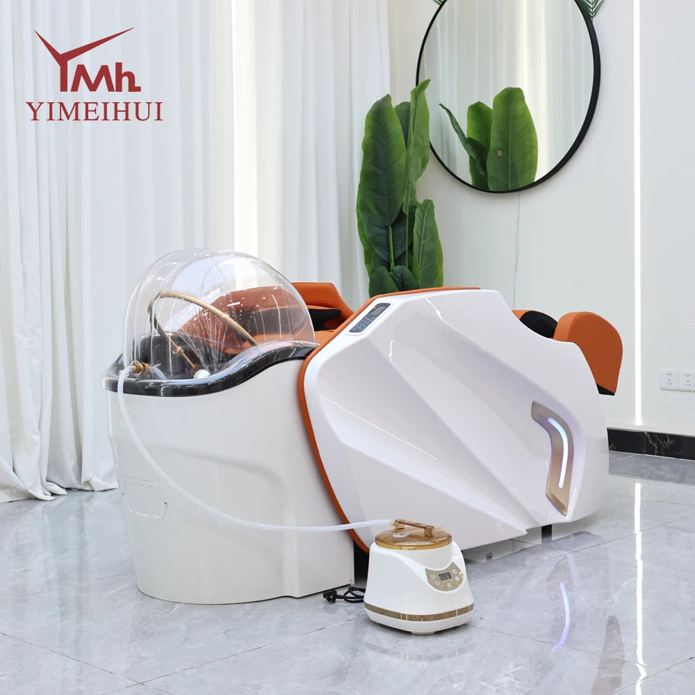 Luxury Electric Massage Head Spa Therapy Hair Salon Washing Shampoo Bed