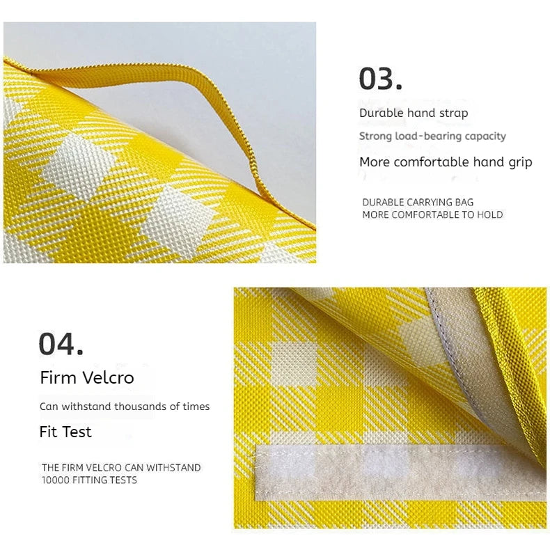Thick Waterproof Picnic Mat Portable Foldable Ground Blanket for Camping Hiking Beach Grass Outdoor Activities Moisture Proof