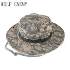 Multicam Tactical Fisherman Hats Foldable Outdoors Sniper Camouflage Fishing Cap Outdoor UV Sunscreen Panama Hunting Bucket Hat