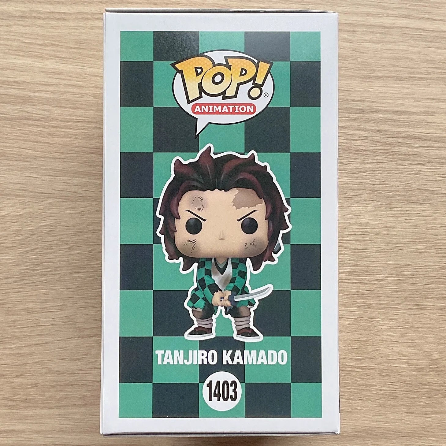 Funko POP Original Genuine Demon Slayer Anime Figure Tanjiro Kamado 1403 Action Figure Toys for Boys Girls Gift Model