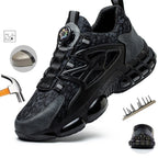 Indestructible Steel Toe Protective Safety Shoes Slip Resistant Abrasion Resistant Work Shoes Men Tough Comfortable Sneaker ﻿