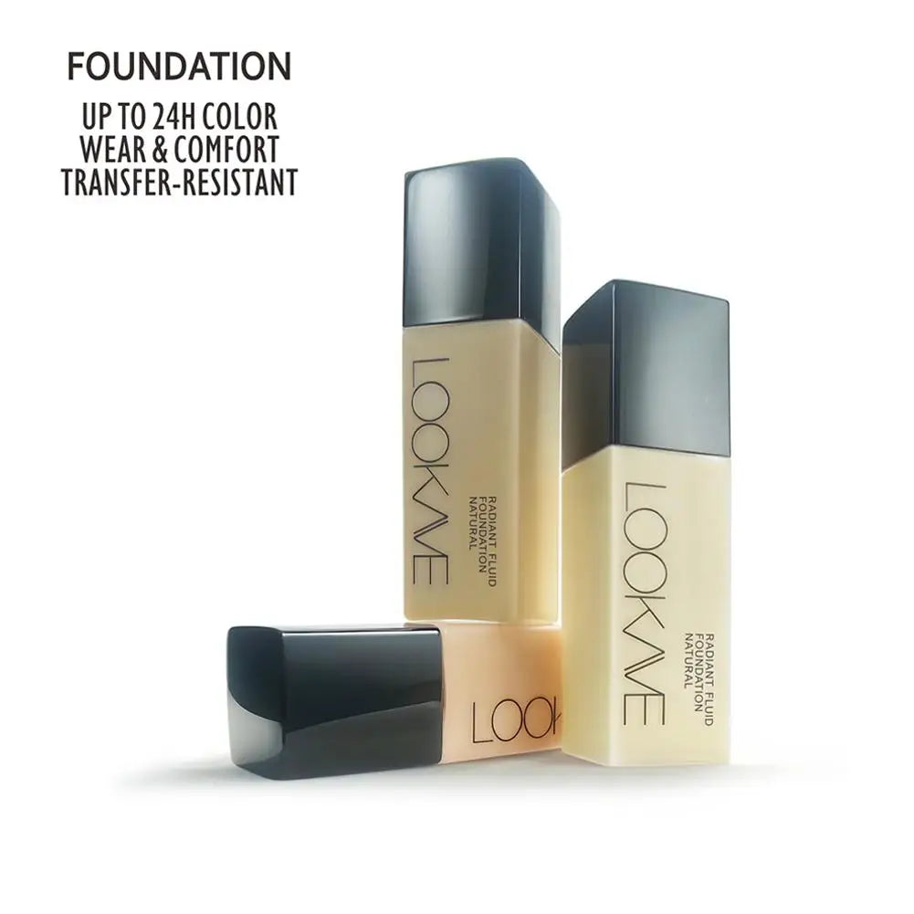 1Pcs Liquid Foundation Long Lasting Full Coverage Matte Cream CC Foundation Makeup Concealer Natural Liquid Base Moisturizing