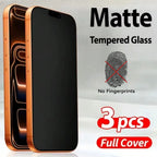 1-3Pcs Matte Screen Protector For iPhone 17 Pro Max 16 15 14 13 12 11 X XR XS Max 6 7 8 Plus SE Tempered Glass Protective Film