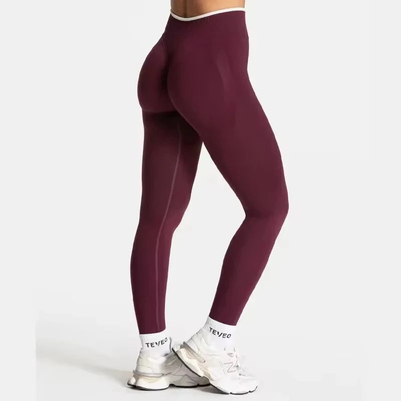 Hot Sale High Waist Seamless Scrunch Leggings for Women Yoga Pants Hip Lifting Running Gym Workout Tights Ignite Sculpt Series
