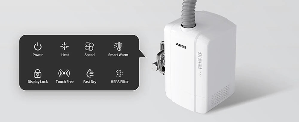 AIKE Airblade Tap Hand Dryer Automatic Bathroom Hand Washing and Drying Machine Washroom Faucets Air Tap Powerful Hand Dryer