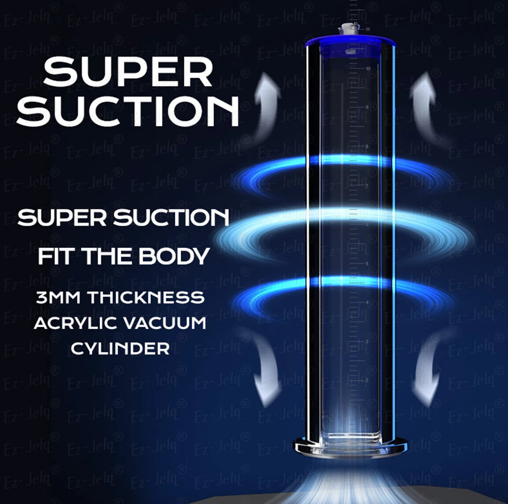 Acrylic Penis Pump Manual Penis Enlarger Sex Toy For Man Vacuum Pump Male Masturbation Penis Enlargement Trainer Adults Product
