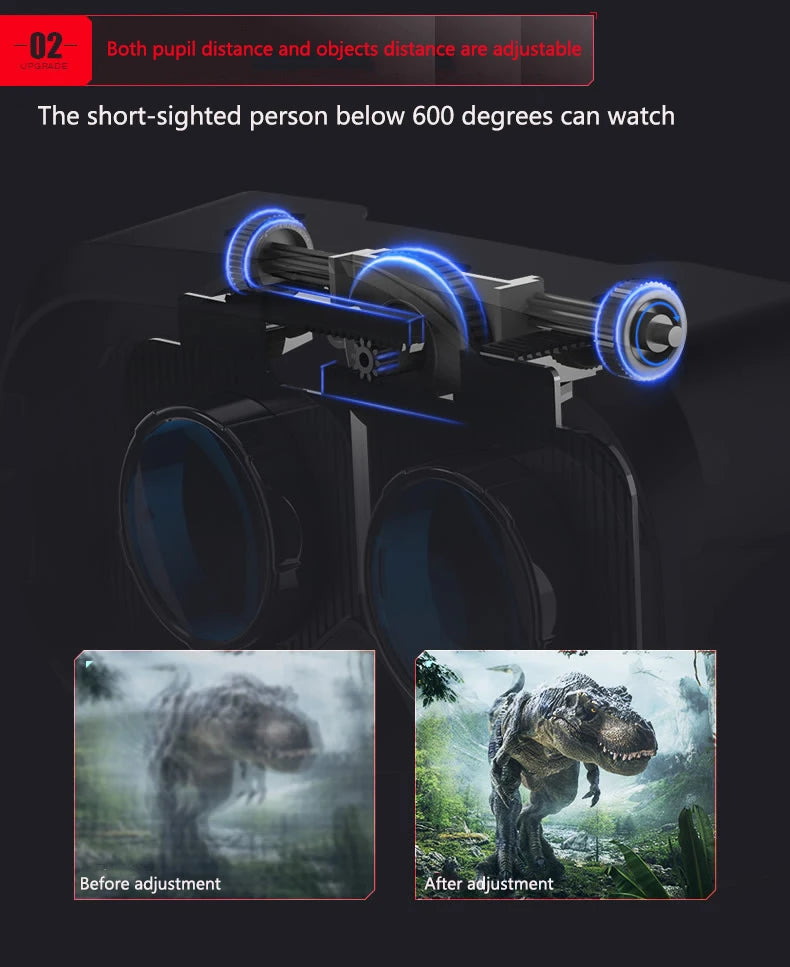VR Glasses 3D Virtual Reality Headset Devices Helmet Lenses Goggles Smart For Smartphones Phone Cell Mobile Game Viar Viewer Set