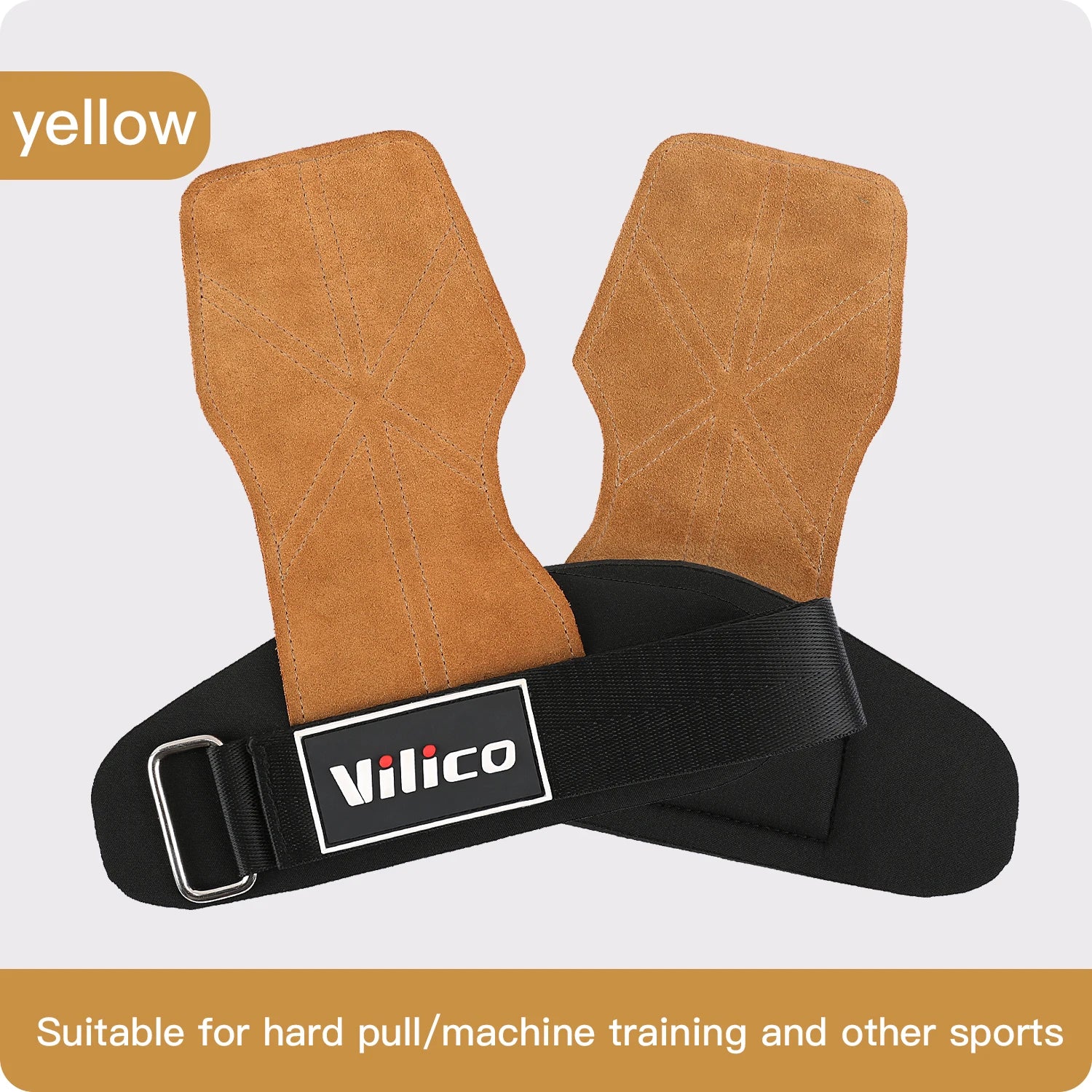 2Pcs Gym Gloves Fitness Hand Palm Protection Equipment Anti Slip Wear-resistant Wrist Protection Hard Pull Grip Strength Gloves