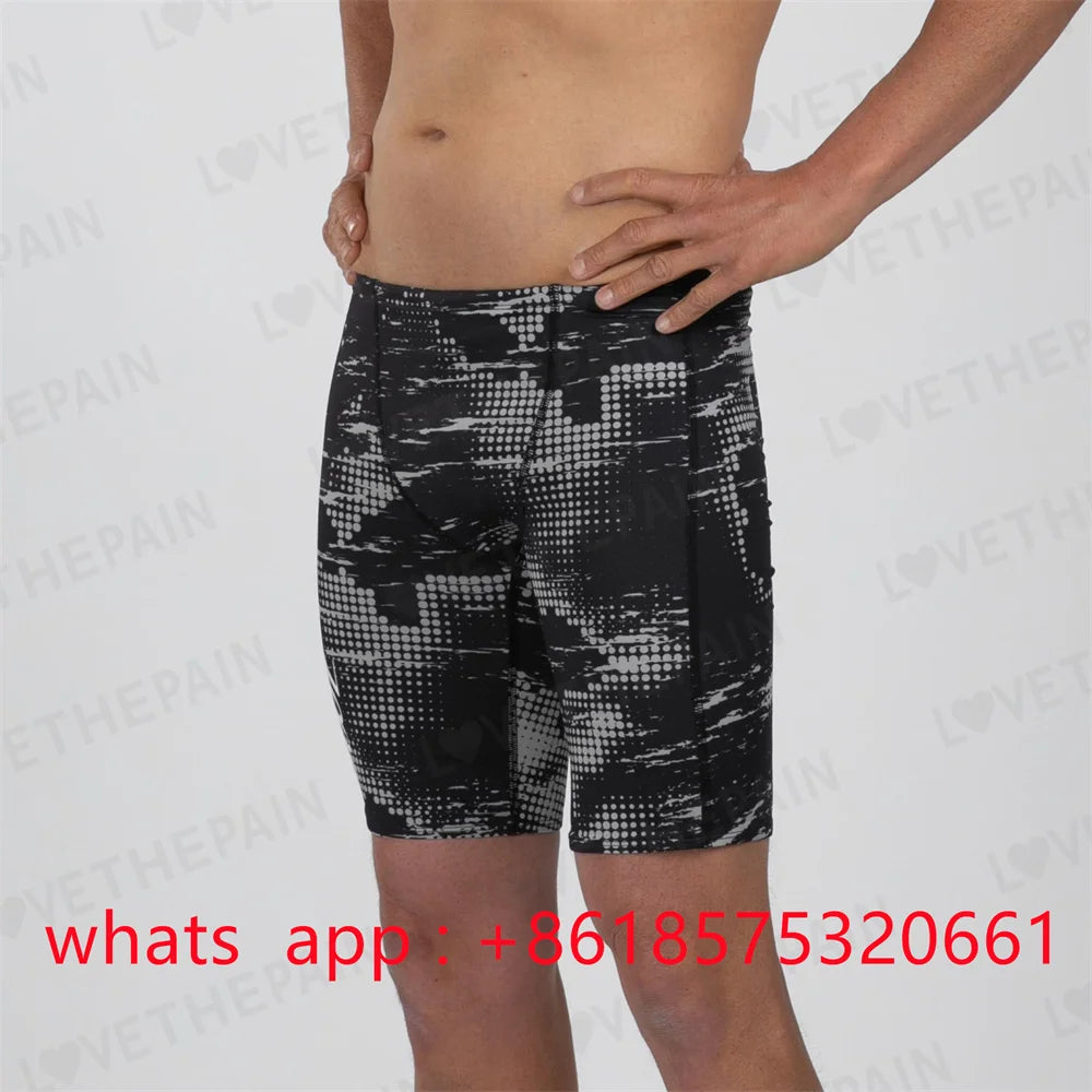 Zootekoi Men Swimwear Training Swim Shorts Beach Trunks Swimming Pants Swimsuit Jammer Summer Sports Surf Pantalones Shorts 2024