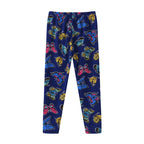 3/4-piece Autumn/Winter Children's Multi-color Combination Fashionable Slim Fit Leggings For Girls Sports And Casual Warm Pants