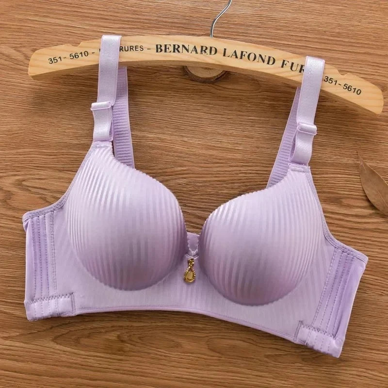 8CM Thick Padded Push Up Bra for Small Chest Seamless Wireless Comfort T-Shirt Bra Natural Lingerie with Adjustable Straps