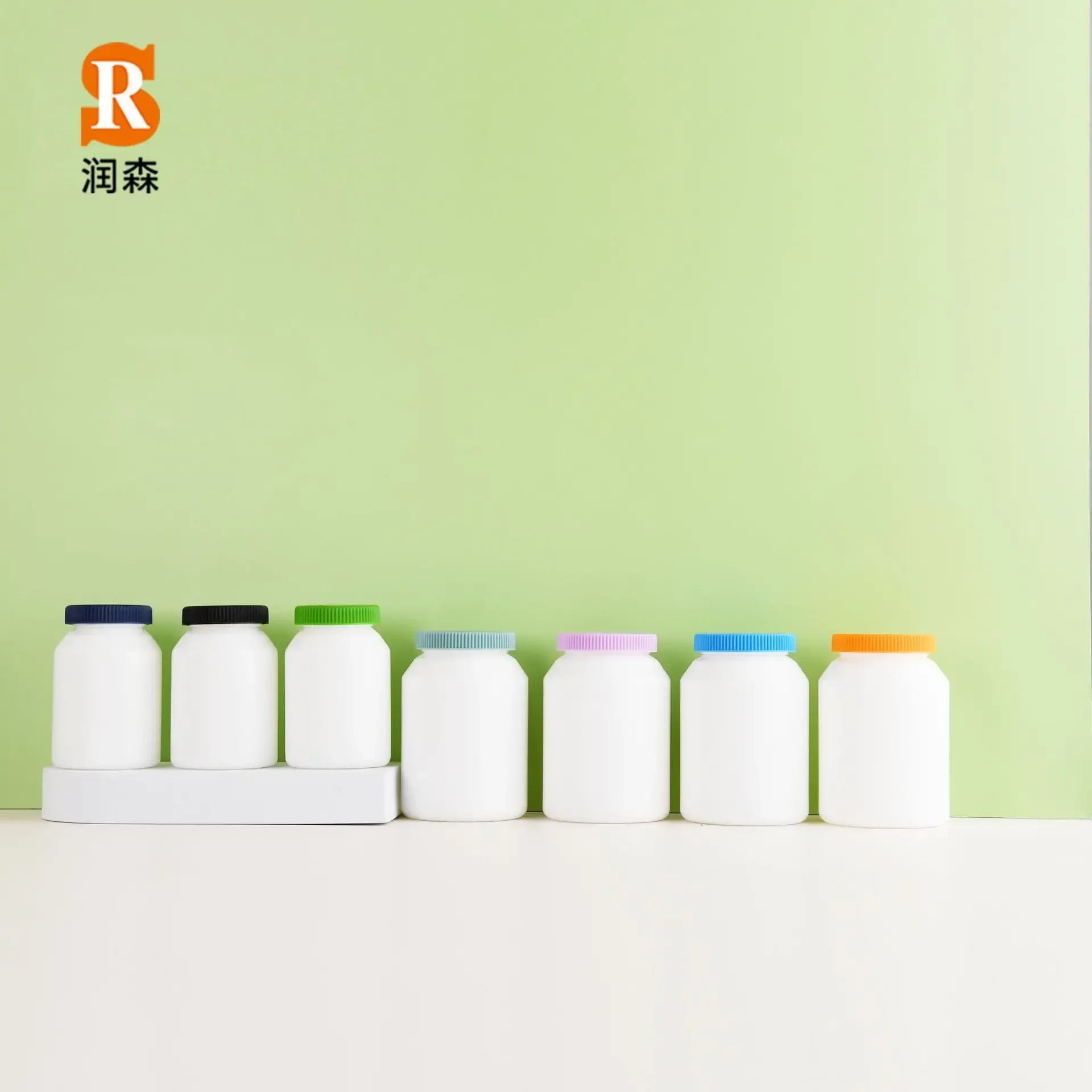 New HDPE 200ml 90 Capsules DHA Vitamin Tablets Deep Sea Fish Oil Capsules Food Grade Health Supplement Bottle