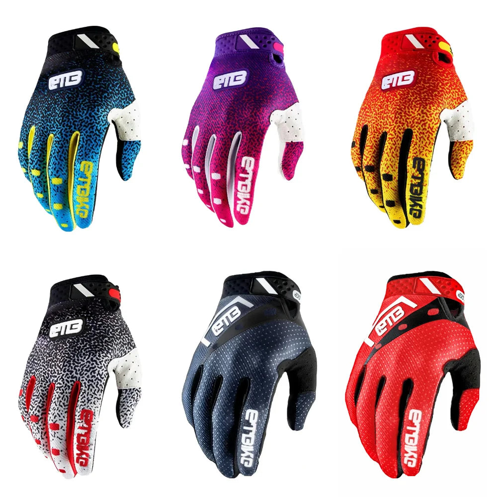 ETBIKE riding gloves, motorcycle outdoor sports off-road, mx gloves MTB DH, touch screen support Main image