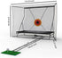 12x9Ft Golf Practice Cage Net Set with Metal Frame & Carry Bag Foldable Easy Setup Practice Nets for Indoor/Outdoor Training