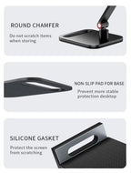 Universal Expandable Monitor Desk Holder Adjustable 360° Swivel Tablet Stand Foldable Tablet Bracket for 12-17in
