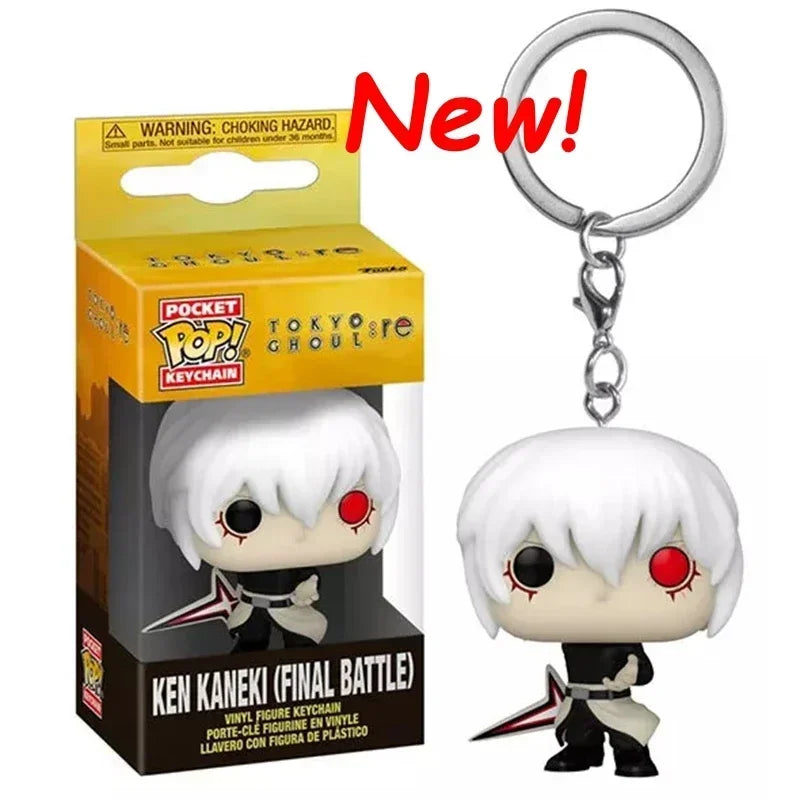 2026 Funko Keychains Ranger Red Blue Pink Minion Kevin Otto Stuart Spider Spot Vash Ahsoka Inuyasha Homer Sam Sally Figure Toys