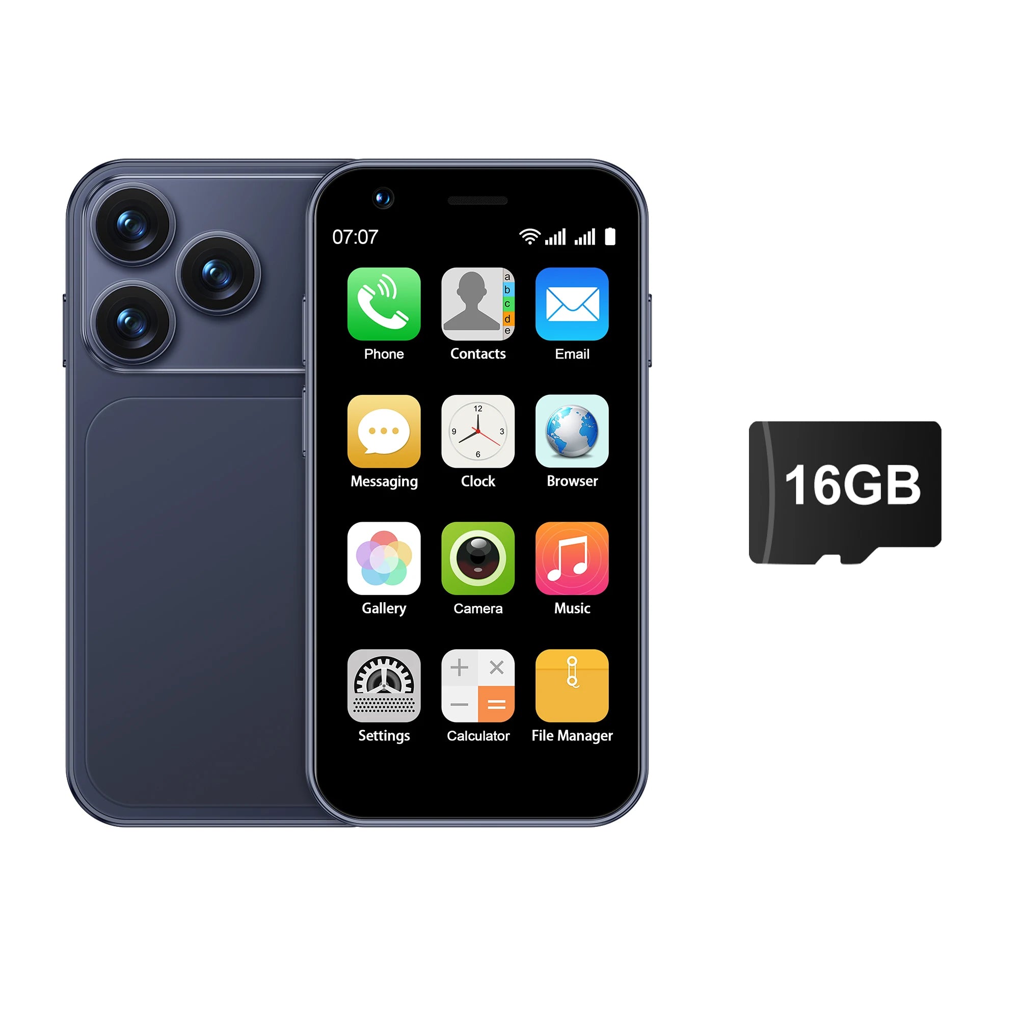 SERVO 18SE MINI Android Smartphone 3G WCDMA Dual SIM Card 2GB+16GB Play Store Face Unlock GPS WiFi Hotspot 3.0" Small Cellphone