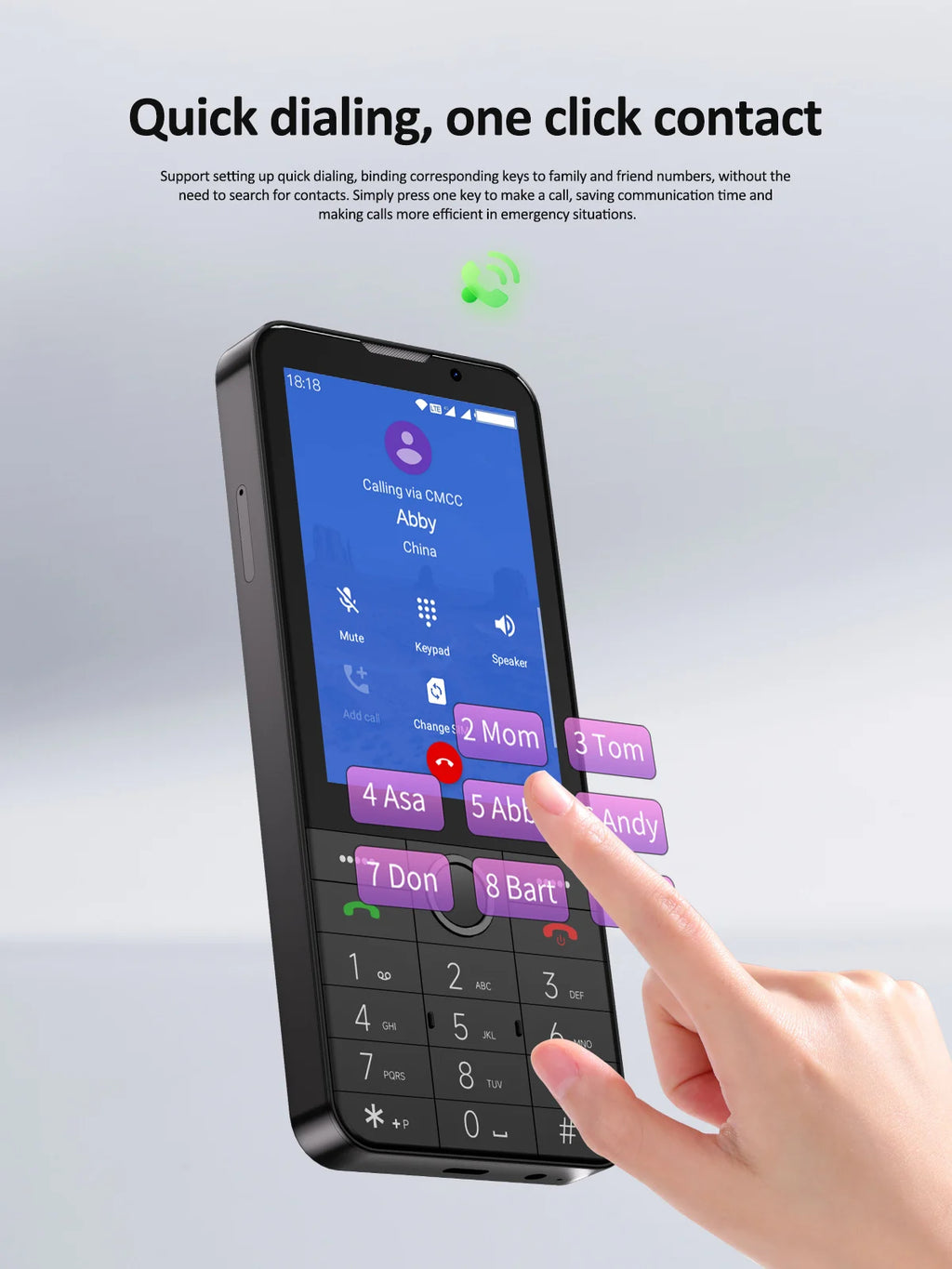 UNIWA F26 PRO 4G Touchscreen Smartphones Keypad Phone 3.5” Dual SIM Android 11 2GB+16GB 2850mAh Cellphone Whatsapp Google Store