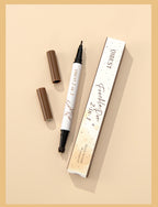 Qibest 2-In-1 Freckle Pen with Gourd-Shaped Head, Natural and Realistic, Sweat-Proof, Double-Ended Stamp Dot Pen Cosmetic Stick