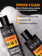 Deep Wave Control Pomade 360 Biotin Sport Strong Hold Wave Hair Gel With Brush Wavy Hair Oil Shampoo Conditioner Styling Care