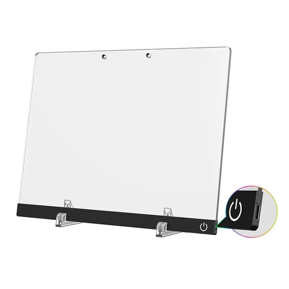 LED Note Board Night Light With Colorful 7 Pens DIY Acrylic Message Board Creative Fluorescen Painting Drawing Board