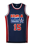 Men's Embroidered #9 Basketball Jersey Breathable Sportswear Sleeveless Training Uniform Team Vest New Design Tops