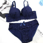 DaiNaFang New Sexy Bras Set Push Up Underwear For Women Adjustable Breathable Design Sweat Absorbing Upper Tray BC Cup Lingerie