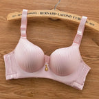 8CM Thick Padded Push Up Bra for Small Chest Seamless Wireless Comfort T-Shirt Bra Natural Lingerie with Adjustable Straps