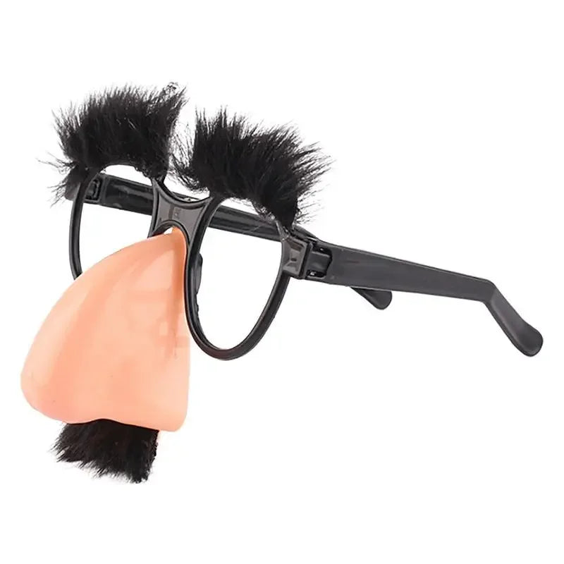 Big Nose Glasses with Eyebrows Mustache Silly Funny Photo Props Halloween Party Eyeglasses Novelty Prank for Birthday Parties Main image
