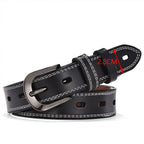 Women Genuine Leather Belt For Female Strap Casual All-match Ladies Adjustable Belts Designer High Quality Brand