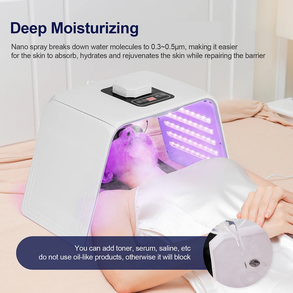 7 Colors LED Photon Machine SPA Facial Spray Device Skin Rejuvenation Light Facial Lifting Whitening Body Beauty Machines