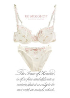 French Style Minimiser Bra Set | Big Size Unpadded Lace Half Cup, Large Cup Thin Anti-Sagging Sheer Lingerie Set BANERDANNI Bras