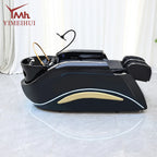 Electric adjustable hair spa chair head washing station shampoo massage bed for salon shop