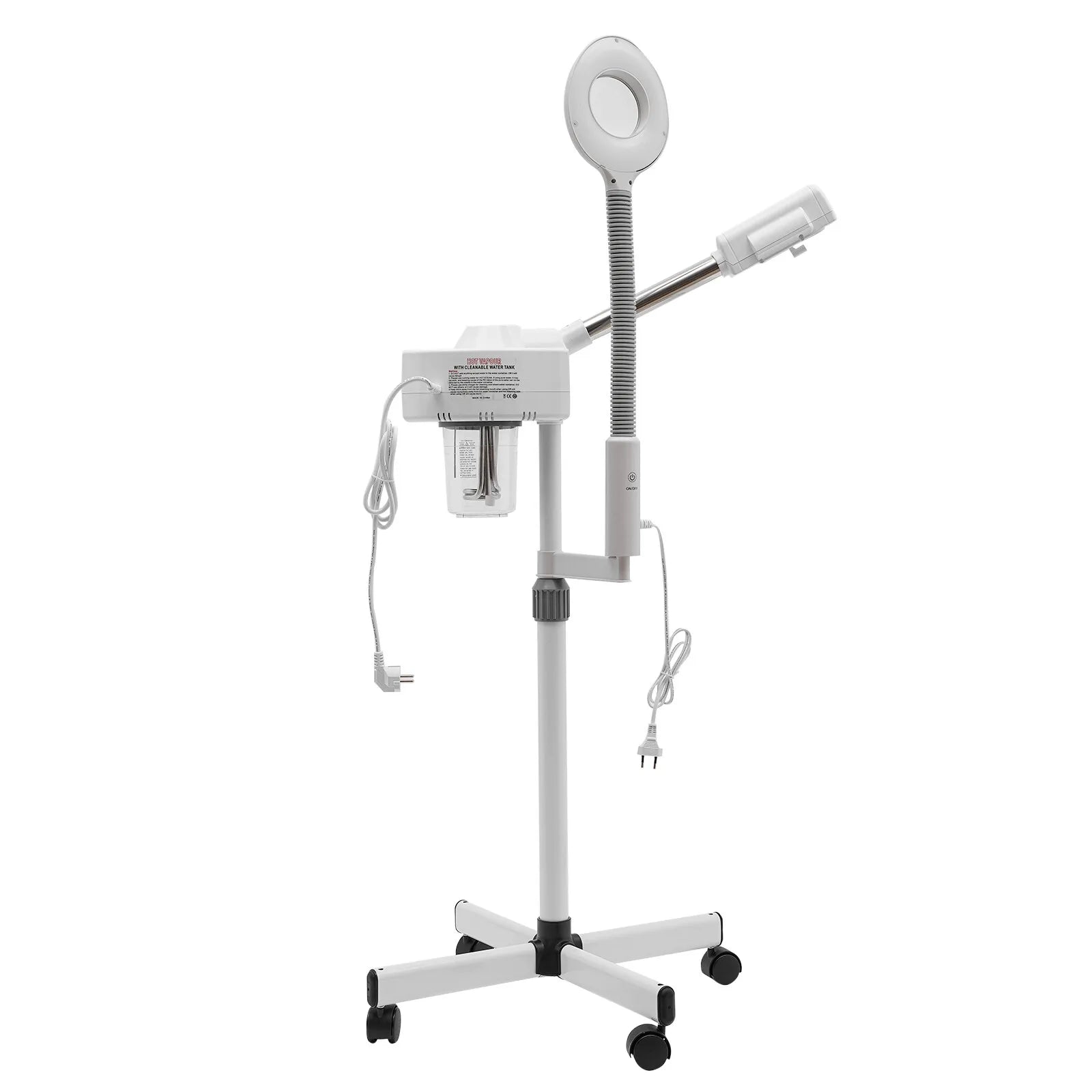 Dampfgerät für Gesicht, 2-in-1-Kombination, Zerstäuber, Ozon, Salon, Spa, Lupe, Luftbefeuchter mit LED-Lupenlampen, für Schönhei Main image