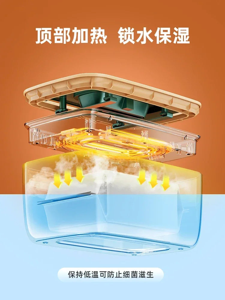 Baby wipes heater moisturizing constant temperature warm wet wipes machine portable baby wipes box warmer insulation