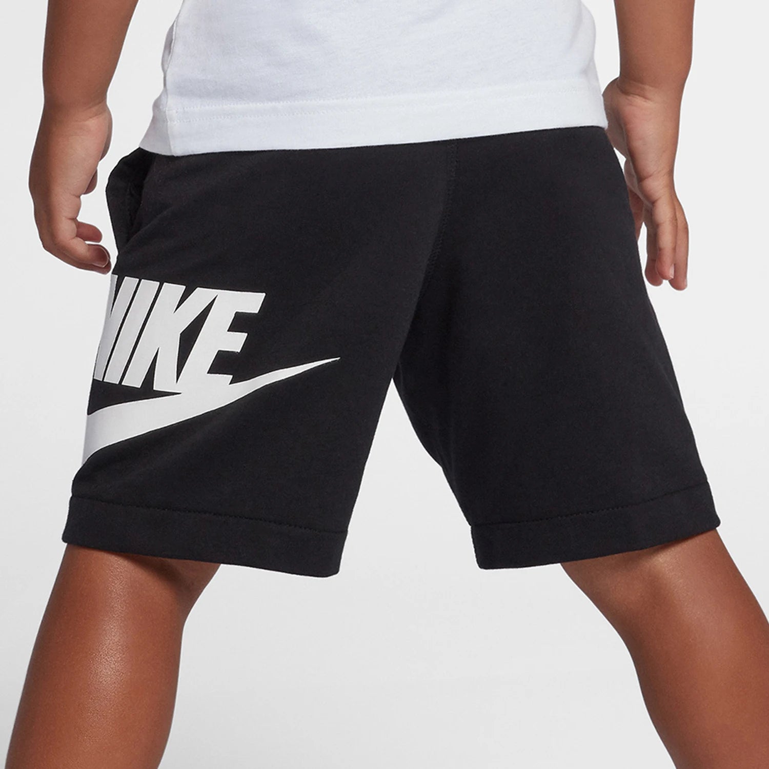 Nike genuine summer children's retro sports logo printed straight leg shorts HA5017-023
