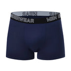 4/10 Piece Men's And Teenagers' Four Season Black Basic Versatile Elastic Waisted Underwear Boxer Shorts Plus Size Sport Shorts