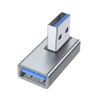 90 Degree Left Right Up Down Angled USB 3.0 A Male to Female Extension Connector Adapter for Laptop PC USB Chargers Converter