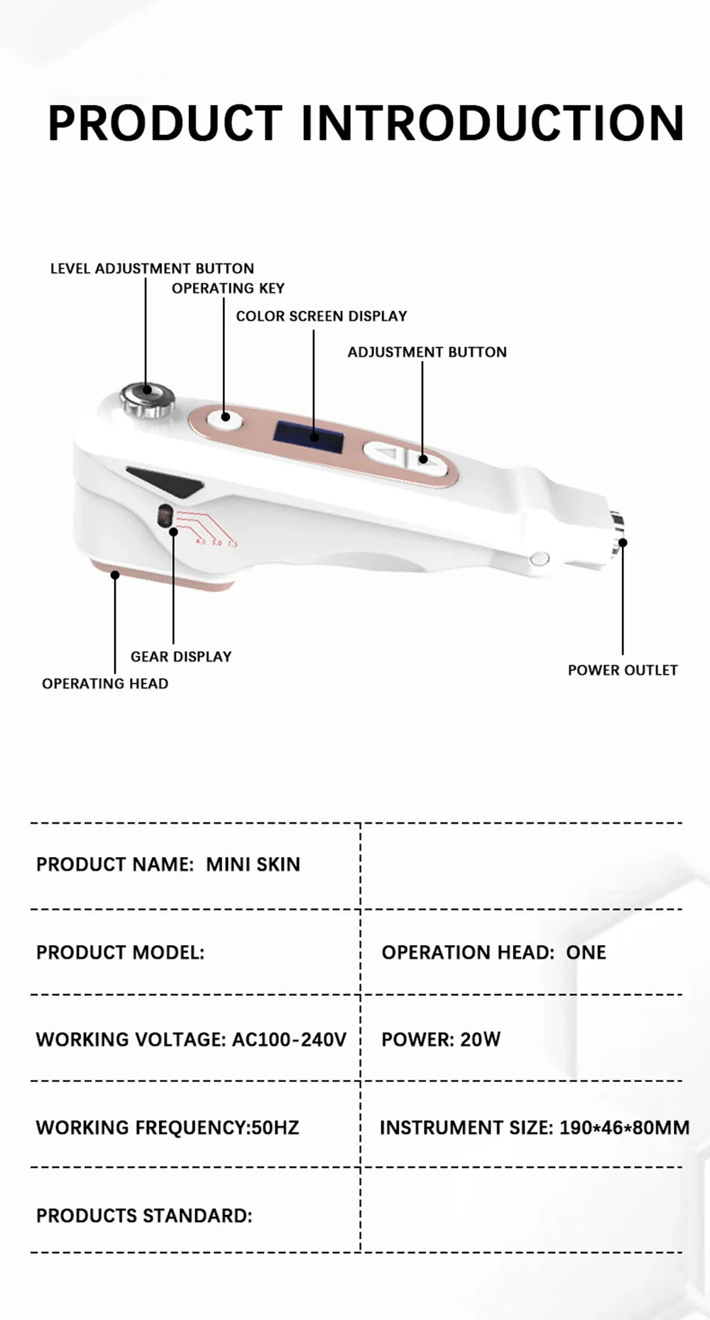 Professional Mini HIFU Facial Rejuvenation Anti Aging Wrinkle Beauty Machine Ultrasonic Skin Care SPA Salon Home Use For Women