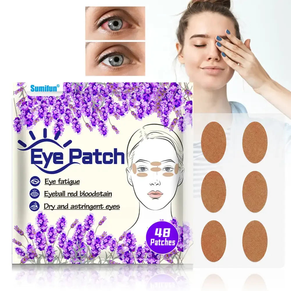 48pcs/pack Eye Care Patch Improve Eyesight Good Vision Sticker Relieve Eye Dry Fatigue Myopia Herbal Medical Plaster Main image