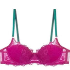 Sexy Lace Bra & Panty Set Minimizer Anti-Sag Full Coverae Adjustable Underwire Big Bust Support Thin Side Support No Spillageg